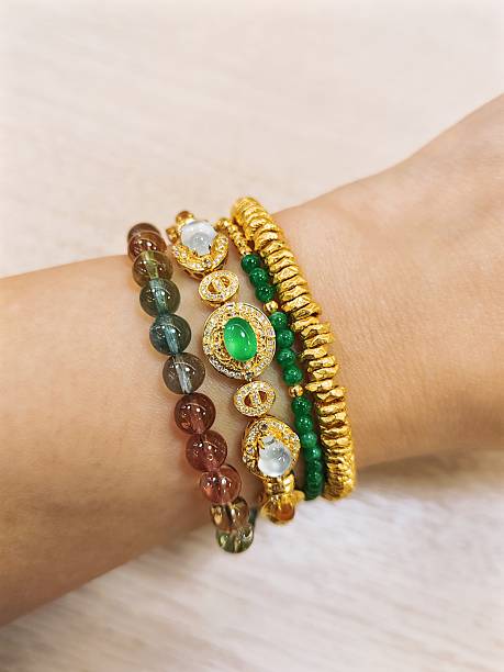 istock Crystal and Jade Bracelet 2237214588