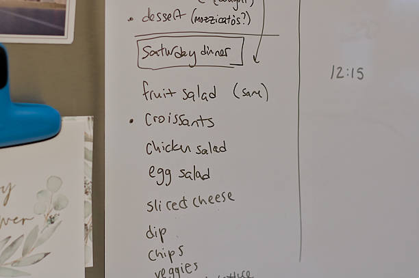istock Whiteboard With Delicious Recipes Listed For Cooking Inspiration. 2237216349