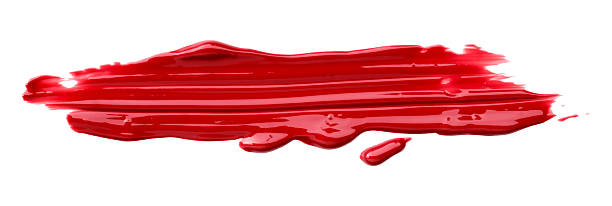 istock Red watercolor brush isolated on white background 2237248132