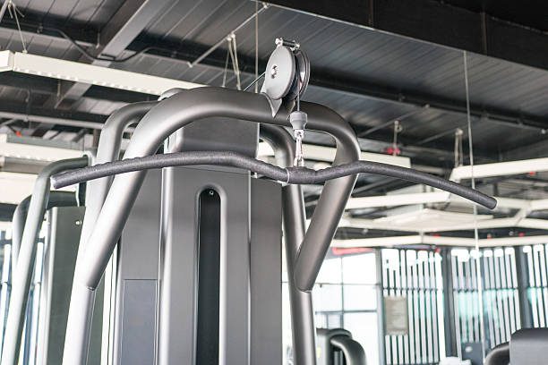 istock Gym equipment inside a gym 2237248518