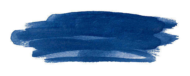 istock blue watercolor background, artistically hand drawn. isolated on white background. 2237248642