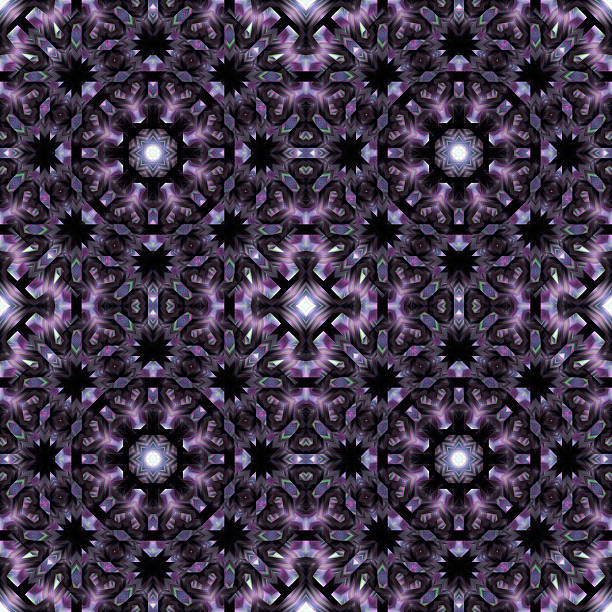 Kaleidoscopic abstract background. Seamless pattern. Modern oriental ornament for carpet, shawl, cloth, wallpaper or anything.