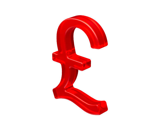 istock 3D Red British Pound symbol with a glossy surface, representing digital currency. 3d Illustration 2237250764