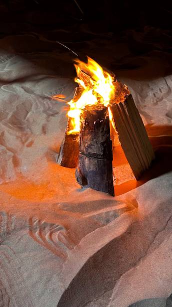 istock Beach bonfire at dusk, cozy outdoor gathering 2237251323