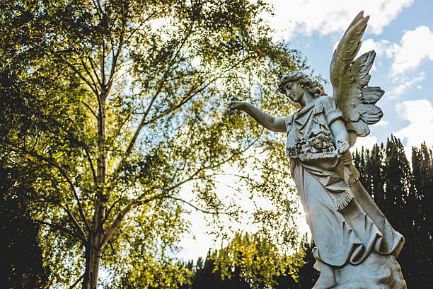 Angel statue at the Melaten Graveyard in Cologne