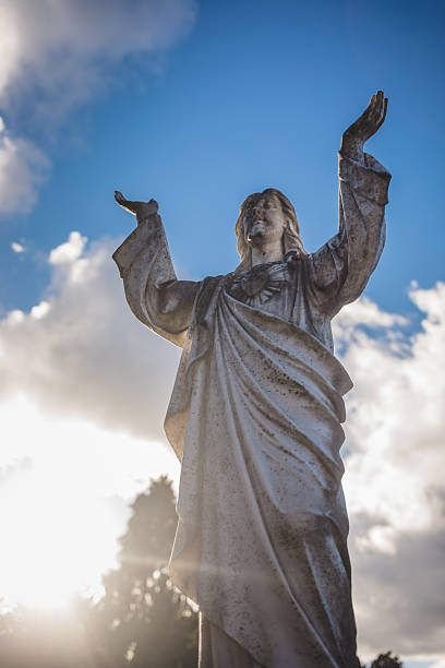 Jesus from a statue in a local catholic church.An alternative black background version is also available:  as well as some other similar and larger images.