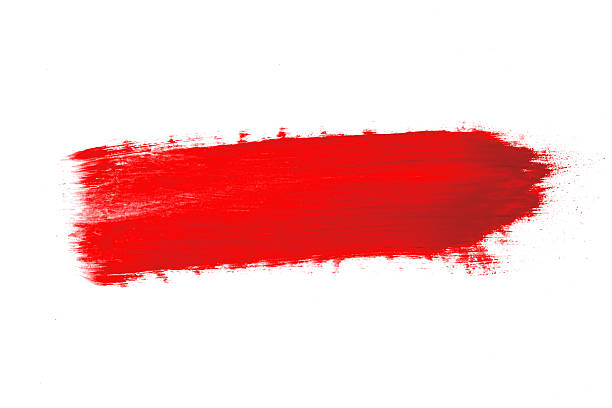 istock painted brush stroke with colored paint on a transparent 2237258714