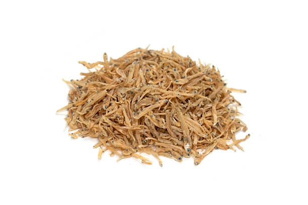 istock Dried Shirasu  or Anchovy on Isolated White Background 2237269283