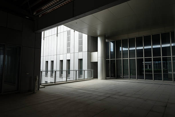 istock Modern architecture office building glass curtain wall corridor 2237271172