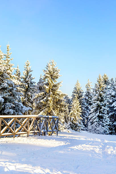 istock Ski resort Bansko, Bulgaria, winter bridge view 2237272294