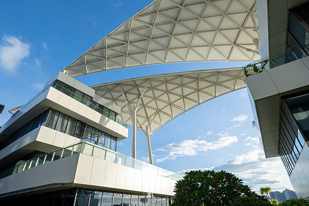 istock Looking up at modern urban architecture 2237273154