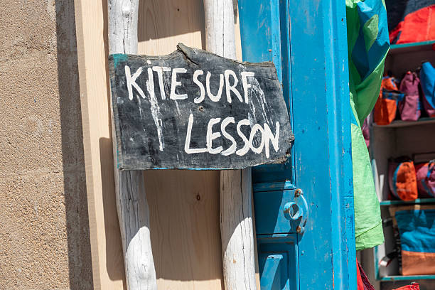 A shop where Kite Surf Lessons are offered in Essaouira, Morocco