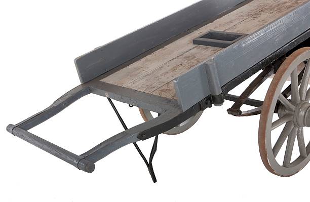 istock Antique wooden historical push carts or hand carts for several different occupations in the Netherlands. 2237274151