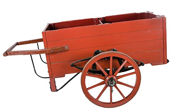 istock Antique wooden historical push carts or hand carts for several different occupations in the Netherlands. 2237275778