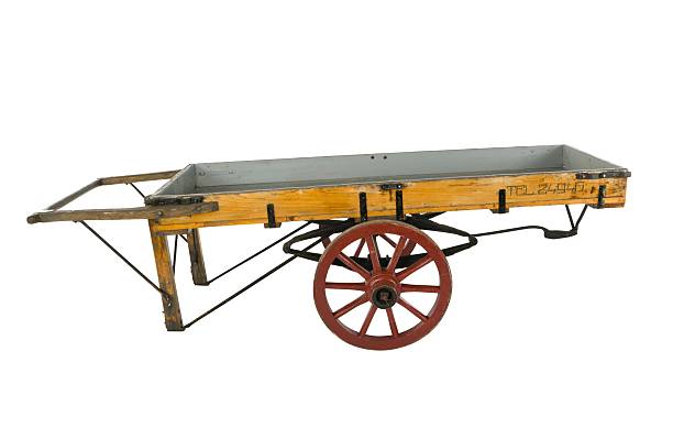 istock Antique wooden historical push carts or hand carts for several different occupations in the Netherlands. 2237277182