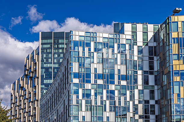 istock Contemporary Urban Architecture. Reflective Windows and Abstract Geometric Exterior 2237278971