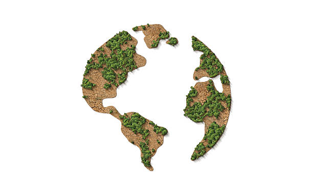 istock World Map Green Planet. Earth Day or Environment day Concept. 2237282496