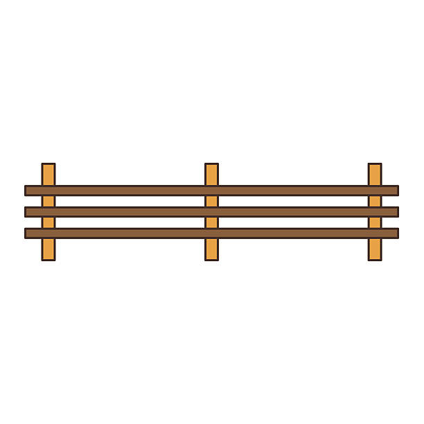 istock Classic wooden ranch fence creates rustic boundary for country property or farm boundary 2237283637