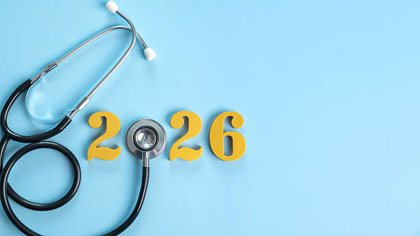 istock Stethoscope with golden numbers 2026 on a light blue background represents health planning, medical insurance coverage, wellness goals, family care, and budgeting for the new year with copy space. 2237292021