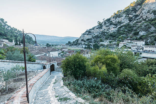 istock Narrow Stone Pathway Through Mountain Village 2237296253