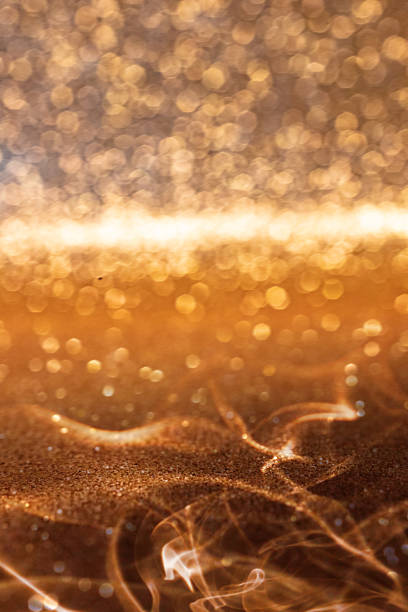 istock Abstract Background with Golden Glittering Brush Stroke. 2237298076