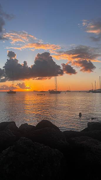 istock boat on the sea at sunset 2237300983
