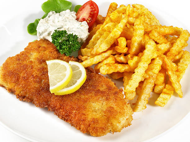 Fried Fish with French Fries