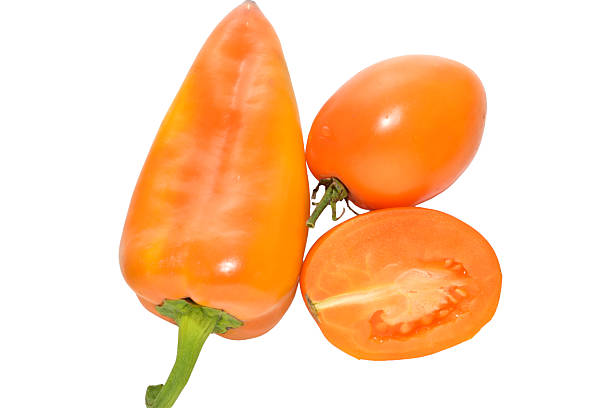 istock Ripe yellow vegetables, peppers and tomatoes. 2237309689