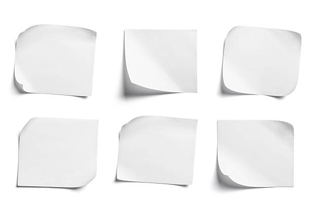 istock paper message note reminder adhesive sticker blank background white empty sticky tag sign office 2237312564