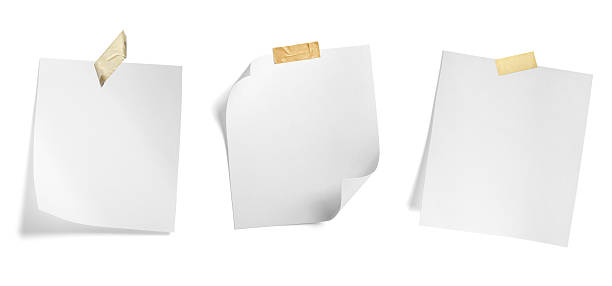 istock paper message note reminder blank background office business white empty page label adhesive tape 2237314963