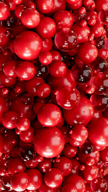 istock Christmas Ornaments Background, New Year Concept with Flying Spheres 2237315270