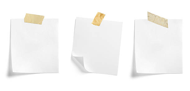istock paper message note reminder blank background office business white empty page label adhesive tape 2237315362