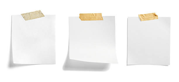 istock paper message note reminder blank background office business white empty page label adhesive tape 2237315539