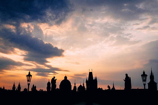 istock A beautiful silhouetted skyline captured against a vibrant sunset 2237316878