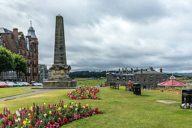 The Martyrs’ Memorial near the Old Course in St Andrews is a tribute to those killed during the Scottish Reformation against the Catholic Church.