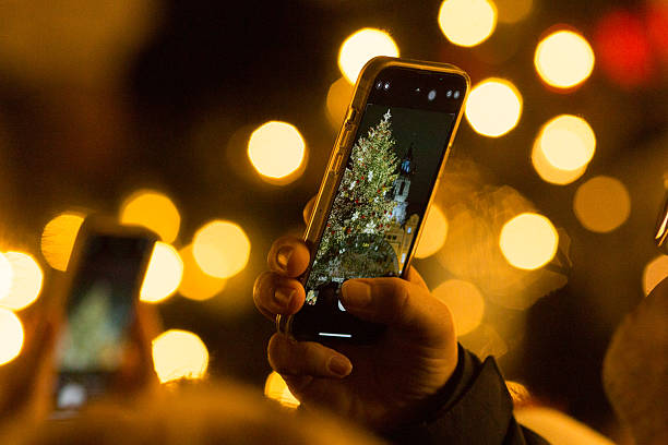 istock Christmas tree decorated for celebration. A New Year event. 2237329734