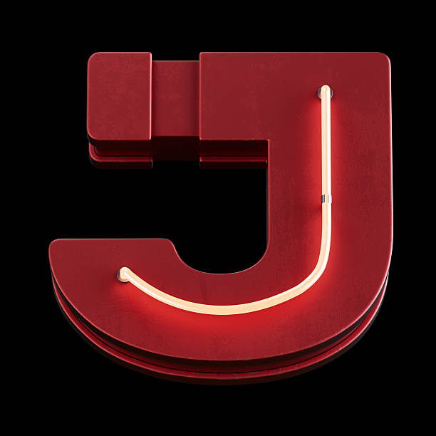 Bright Neon Font with fluorescent tubes.Metallic futuristic  cyberpunk Alphabet. 3d Rendering Isolated on black Background.