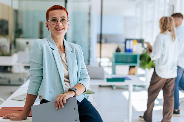 istock Confidence Businesswoman in Office 2237330515