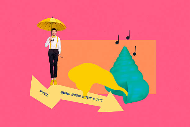 istock Banner full art image poster collage of happy dandy man hold umbrella note celebration holiday event chill shell summer beach 2237330971