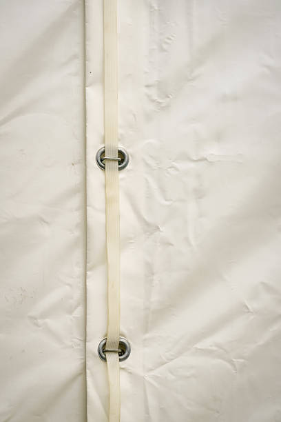 istock White tarp, waterproof tarpaulin detail 2237332432