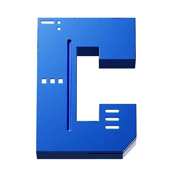 futuristic style font concept. Numbers And Letters. 3d rendering isolated on black background