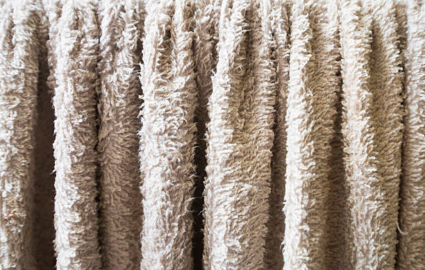 istock Close up of beige fabric texture background for interior or exterior design. 2237334717