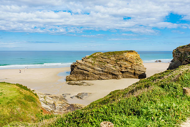istock Ocean at low tide. Cathedrals Beach in Galicia Spain. 2237337604