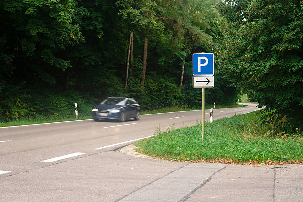 istock Parking Sign on Countryside Road 2237337991