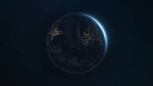istock Earth From Space At Night With City Lights 2237342270