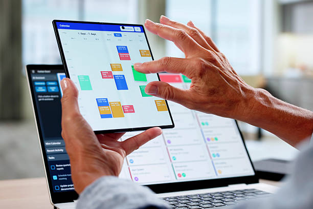 istock Appointment Schedule Planner And Date Calendar On Laptop 2237352398