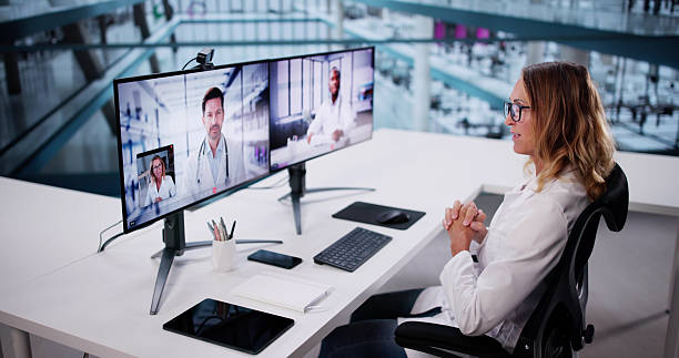 istock Doctor Team Meeting Video Conference Webinar 2237352445