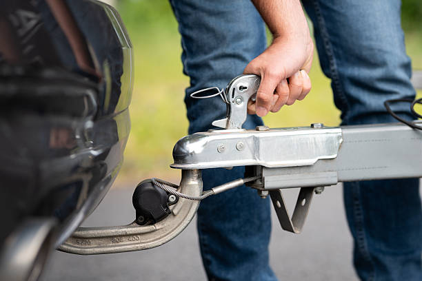 istock Attach a Trailer to the Car Close-up 2237353330