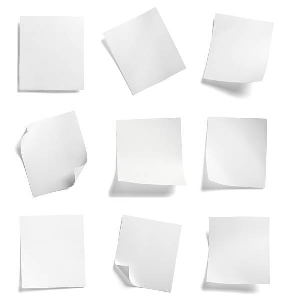 istock paper message note reminder blank background office business white empty page label tag 2237355406