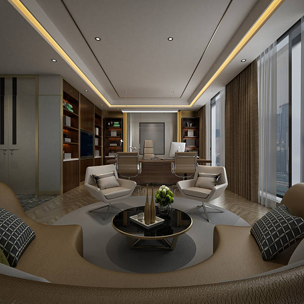 istock 3d render luxury villa house living room dining room 2237356356